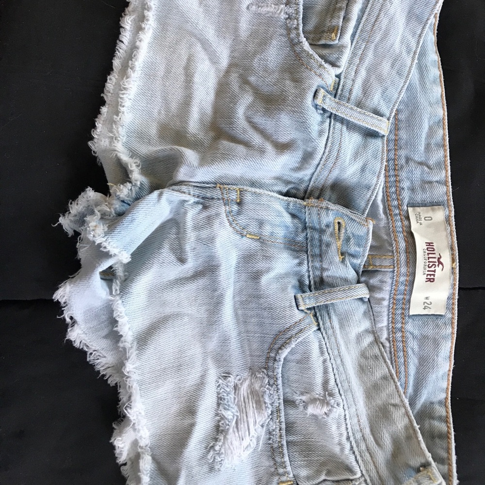 Light blue 24 waist Hollister mini shorts